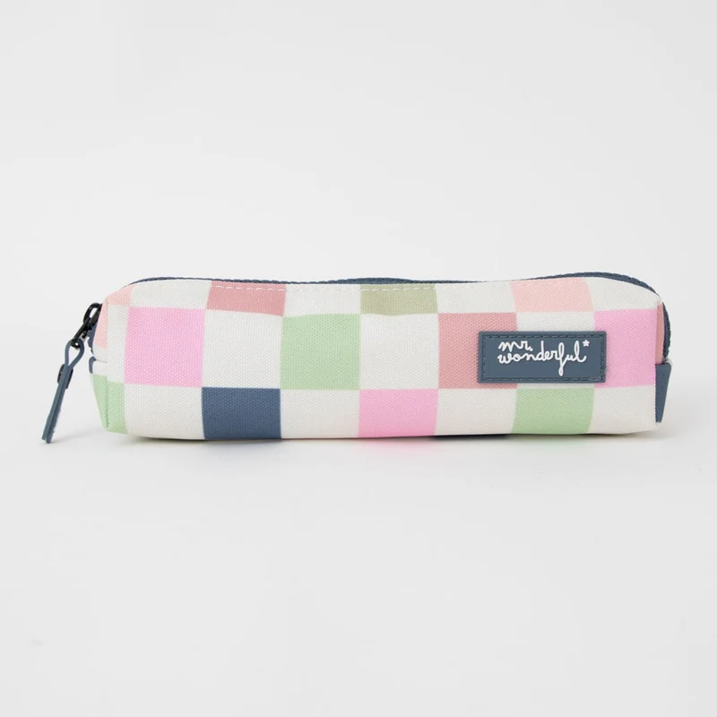 Estuche - Estampado a cuadros
