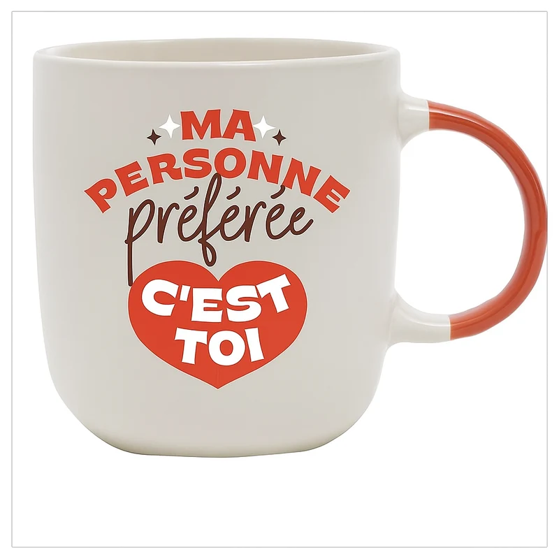 Mug avec message surprise - Ma personne préférée... c'est toi