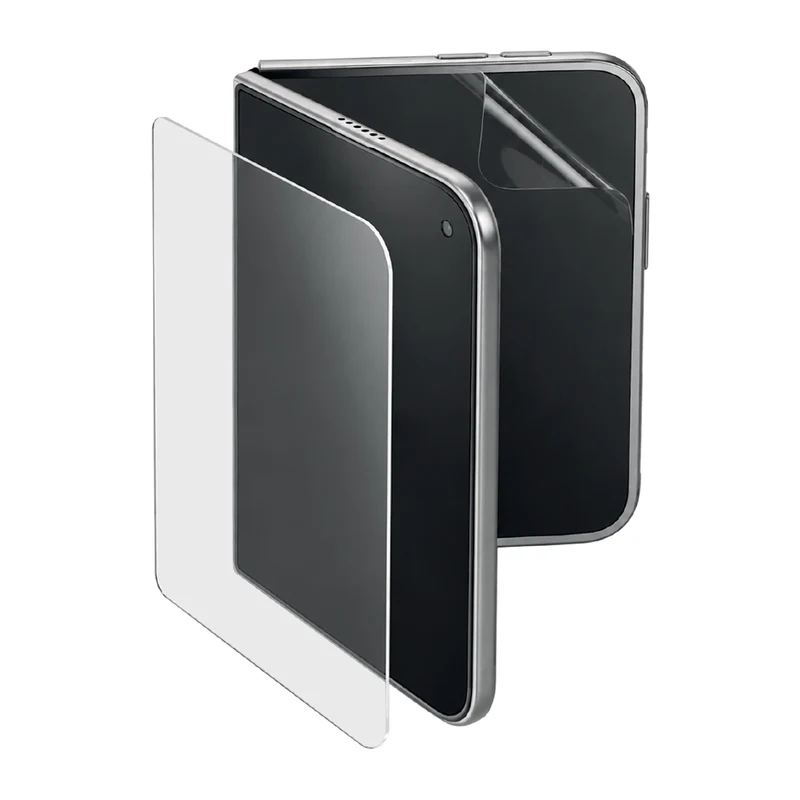 Vetro temperato e pellicola protettiva Clear con applicatore per iPhone Duo