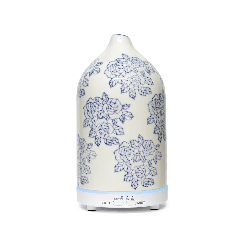 Diffusore di Aromi 80 ml in Ceramica con Luce LED 7 Colori modello Lidia, Il Gruppone