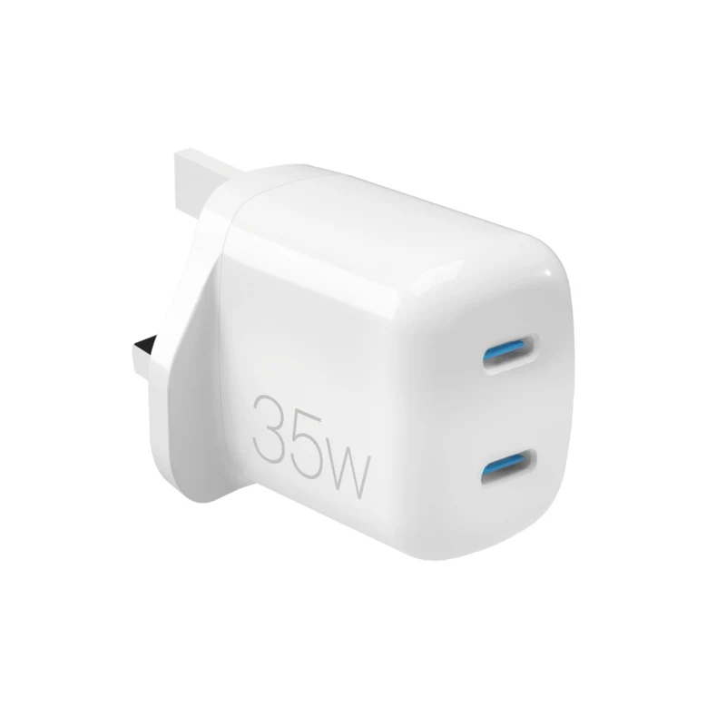 Caricabatterie da parete MiniPro 35W due porte USB-C – tecnologia GAN UK