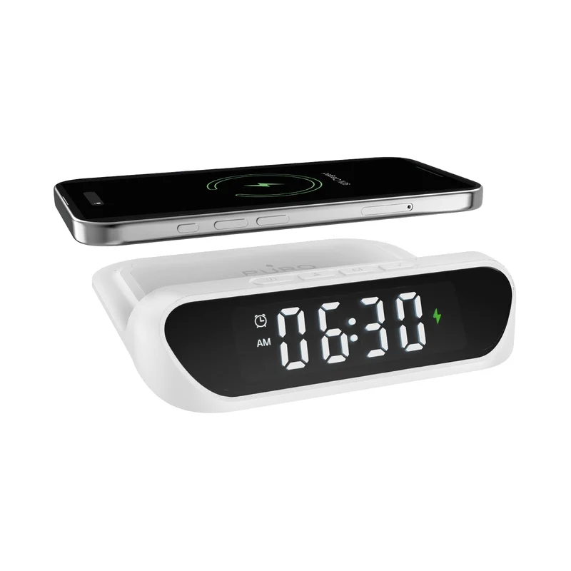 Sveglia multifunzionale con base di ricarica wireless