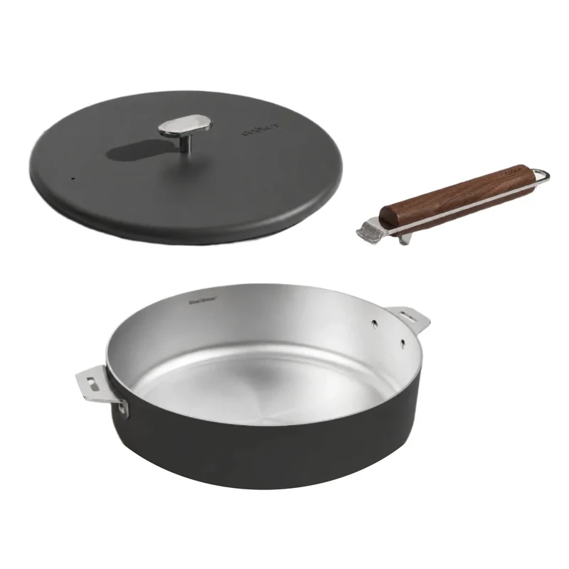 Merveilleuse Sauteuse Inox 28 cm - Kit 3 pièces