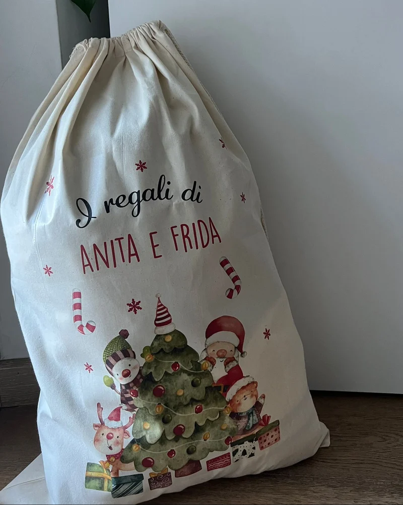 Sacco di Natale in Canvas personalizzato