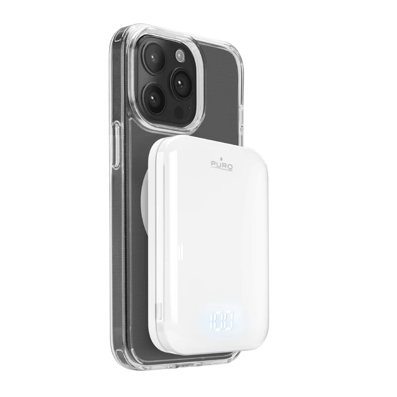 Power Bank Mag compatibile MagSafe 5000 mah con display LCD