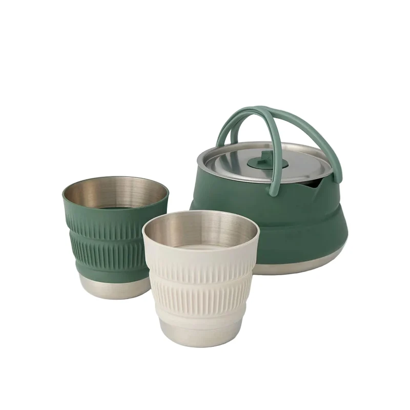 Bouilloire pliable + 2 verres pliables - Detour