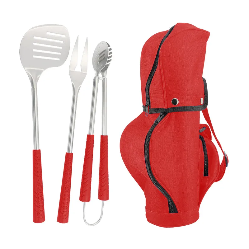 Set Accessori Barbecue 4 Pezzi con Borsa Il Gruppone