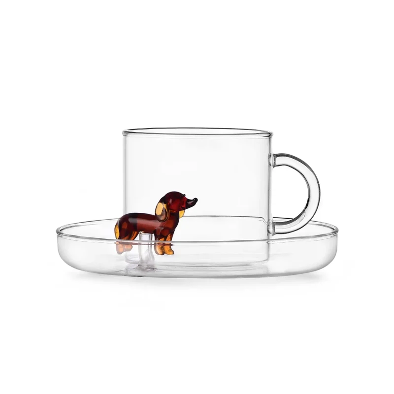 Tazza tè con piattino Bassotto Dogs di Ichendorf