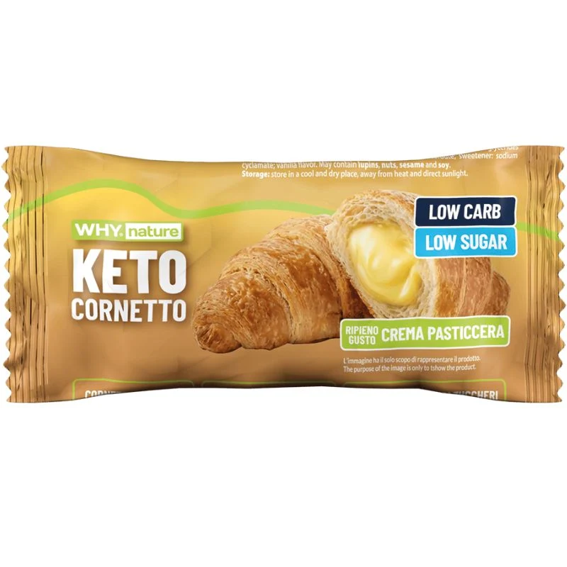 Why Nature Keto Cornetto Ripieno Di Crema Pasticcera 50 Grammi