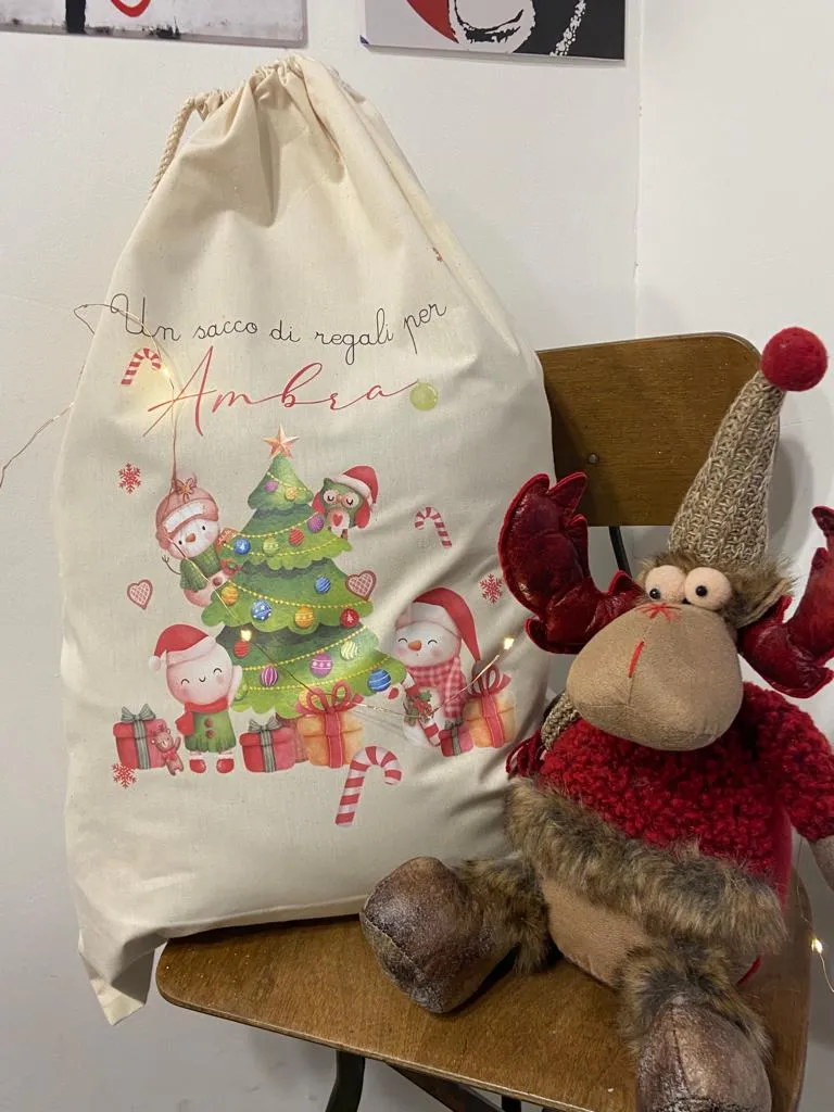 Sacco di Natale in Canvas personalizzato