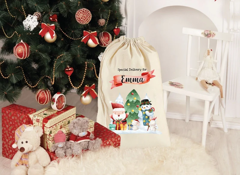 Sacco di Natale in Canvas personalizzato