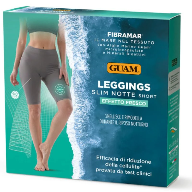 Guam Leggings Slim Corto Notte Grigio Effetto Fresco