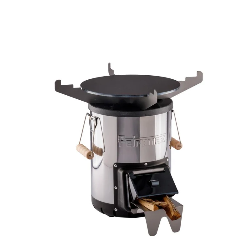 Rocket stove grill plate