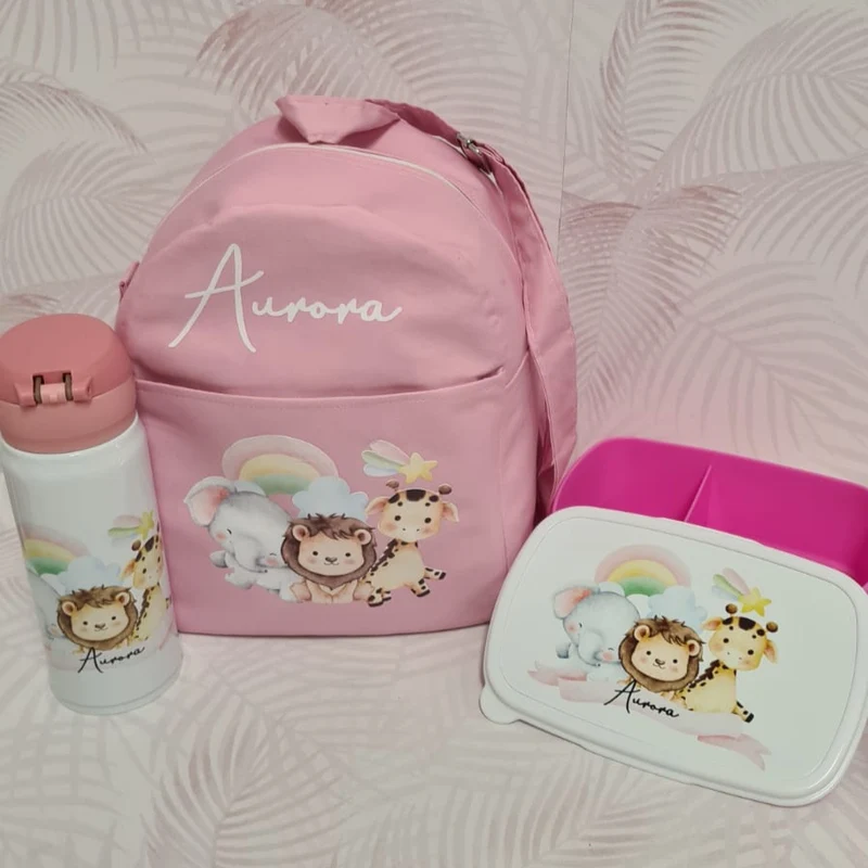 Set Zaino - Borraccia - Porta merenda