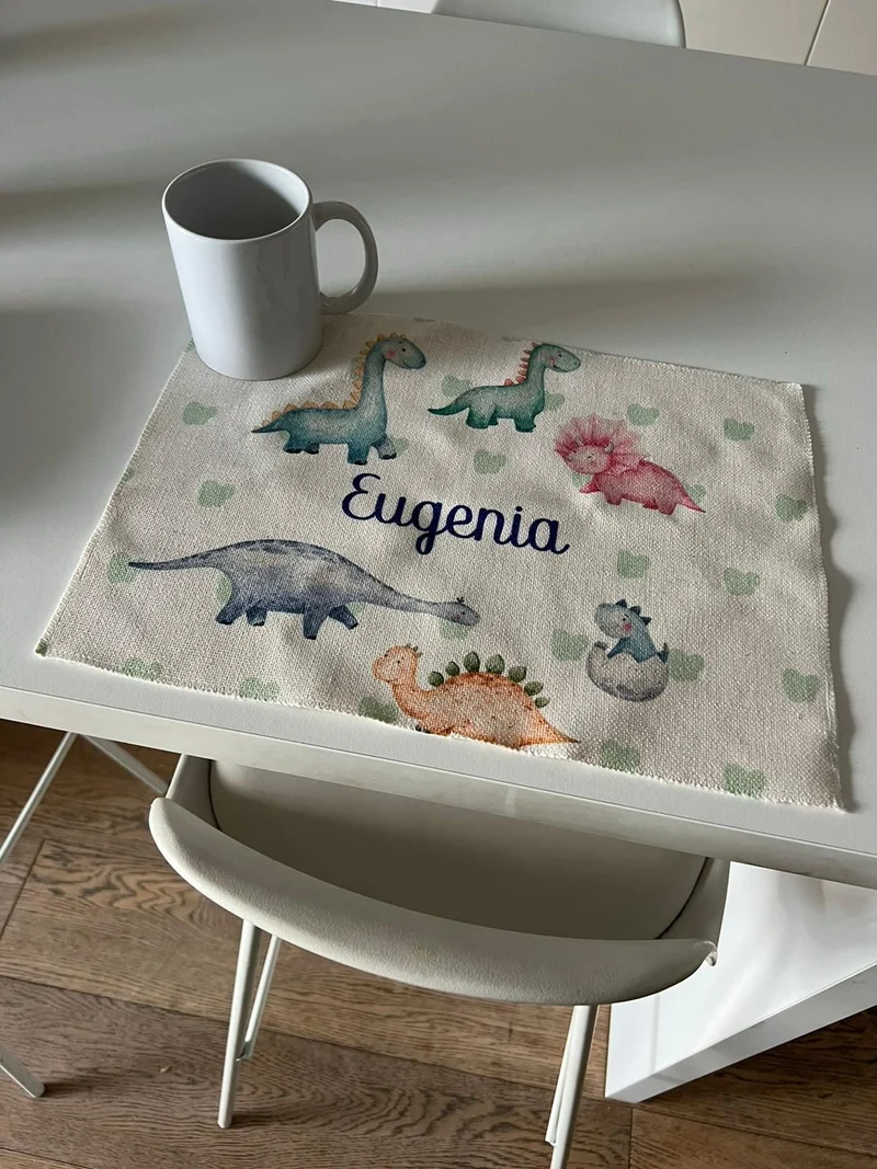 Set Tovaglietta in Canvas con Bicchiere Personalizzato