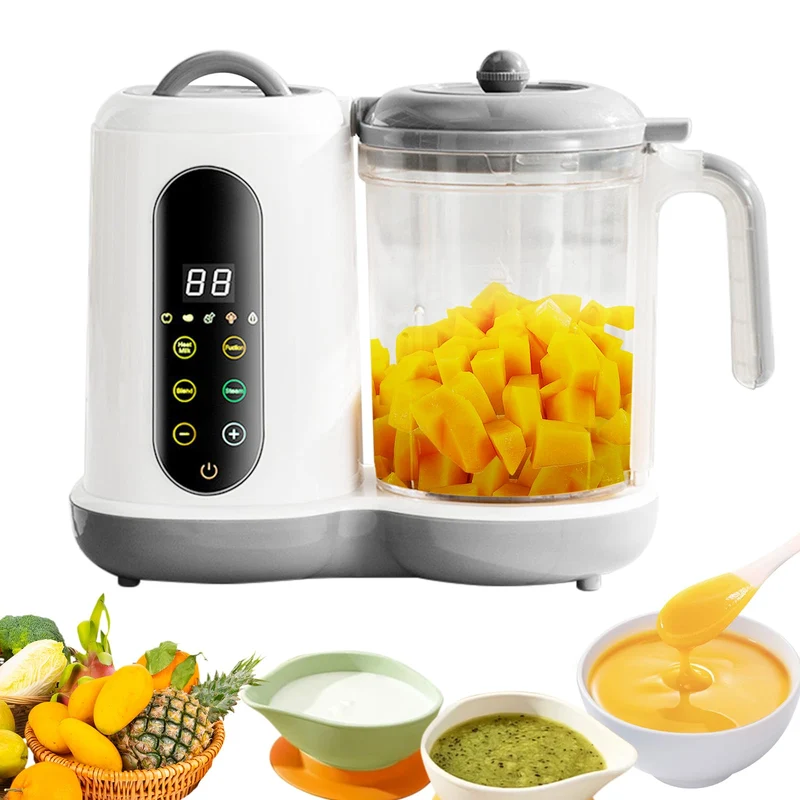 Cuocipappa Mixer Multifunzione, Cuocipappa per Bambini, Cuocipappas per Bambini, Cuocivapore, Frullatore e Sterilizzatore in un Unico Apparecchio,Sterilizzatore in un Unico Apparecchio, 400 ml