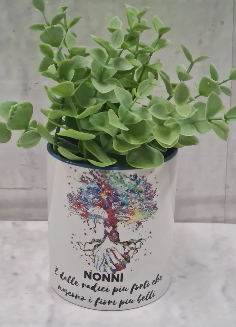 Vaso per i Nonni in ceramica Personalizzato