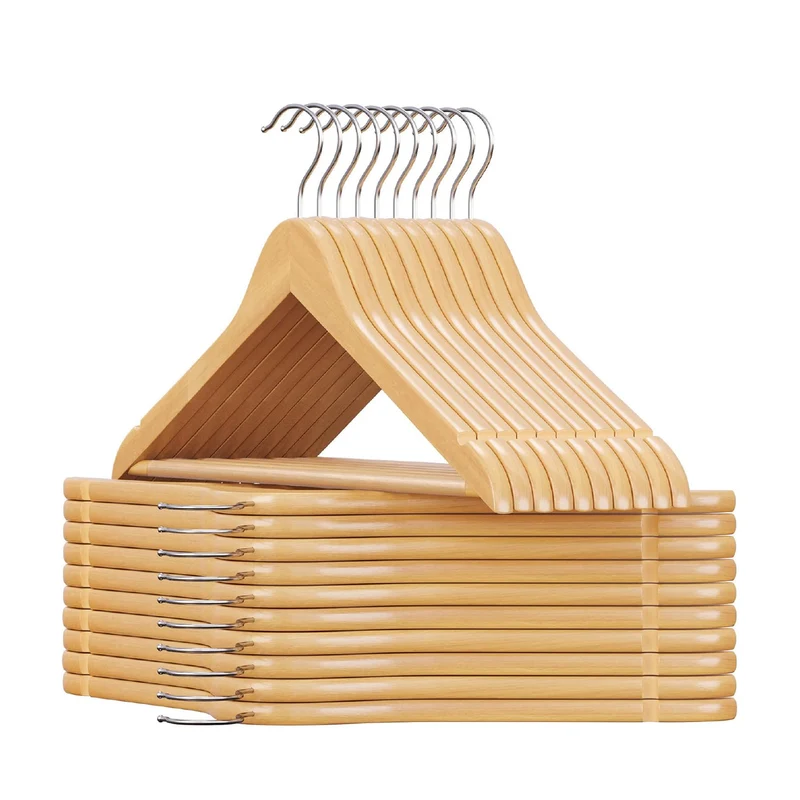 Set 20 Grucce in Legno Naturale per Giacche, Il Gruppone