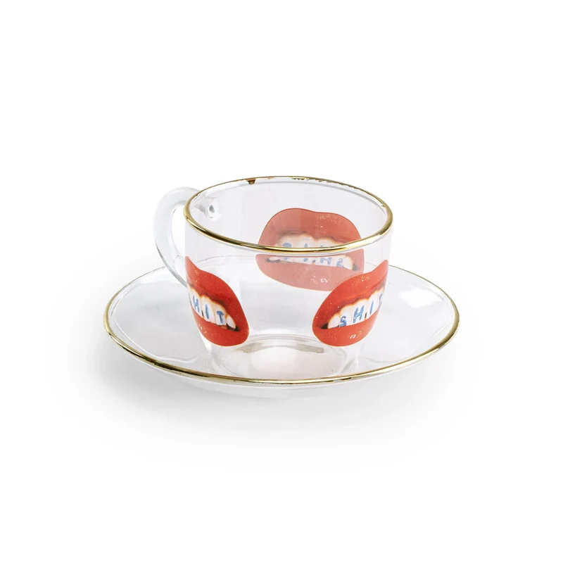 Set da Caffè in vetro "Shit" Toiletpaper x Seletti
