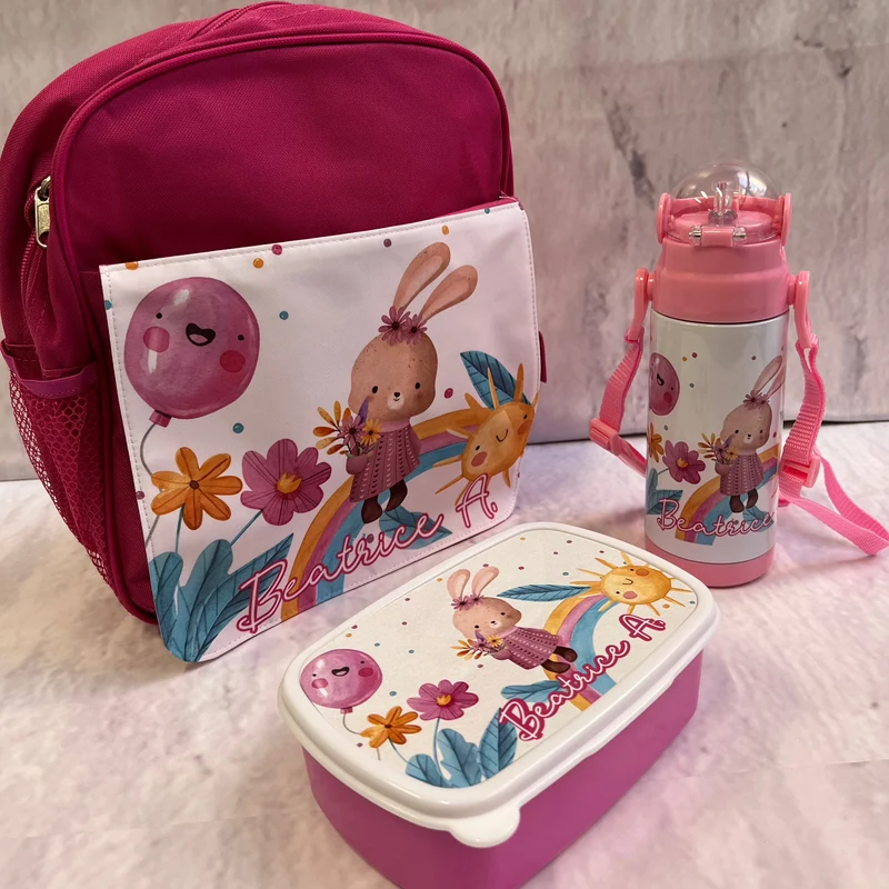 Set Zaino - Borraccia - Porta merenda