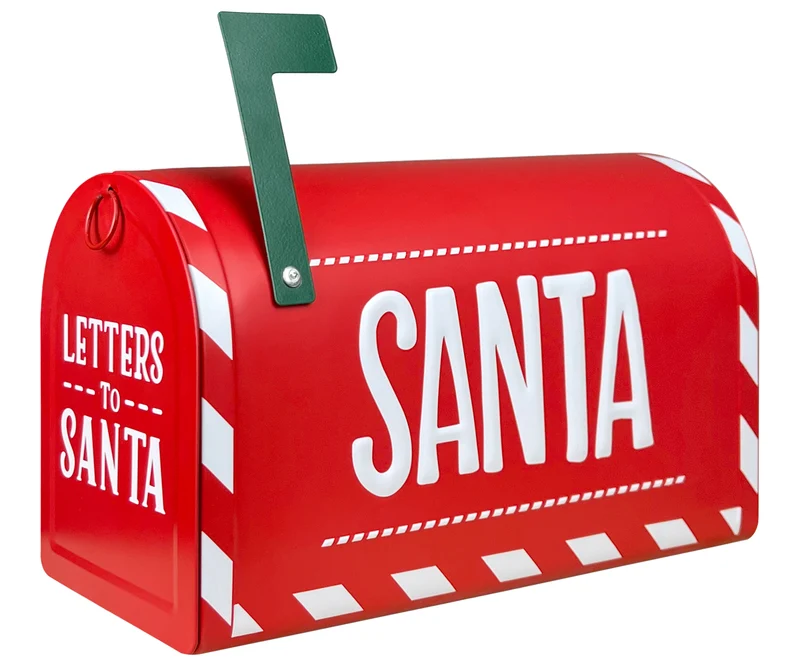 Cassetta Delle Lettere Di Babbo Natale In Metallo Decorazione Natalizia Idea Regalo Il Gruppone