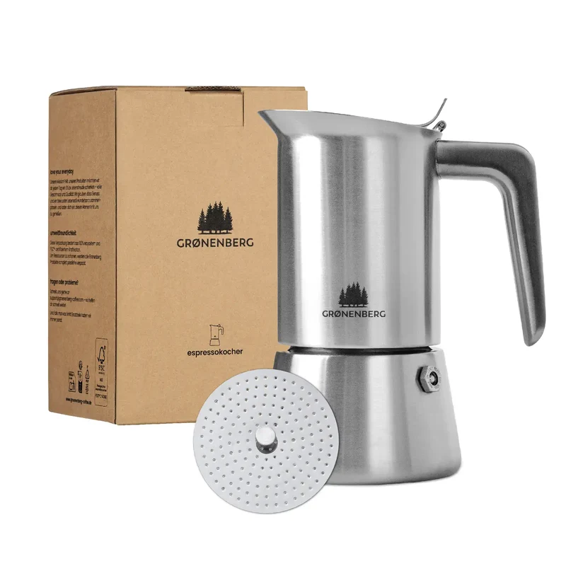Cafetière expresso italienne en inox - 6 tasses