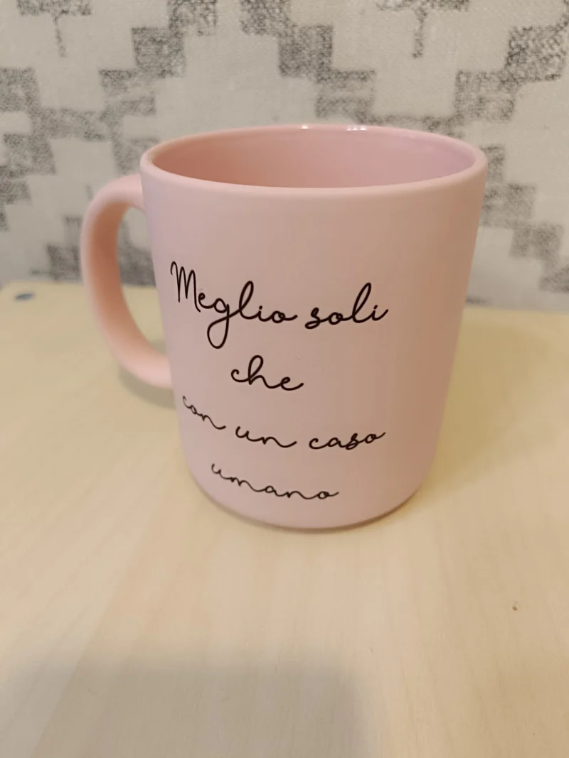 Tazza in Ceramica Opaca Rosa