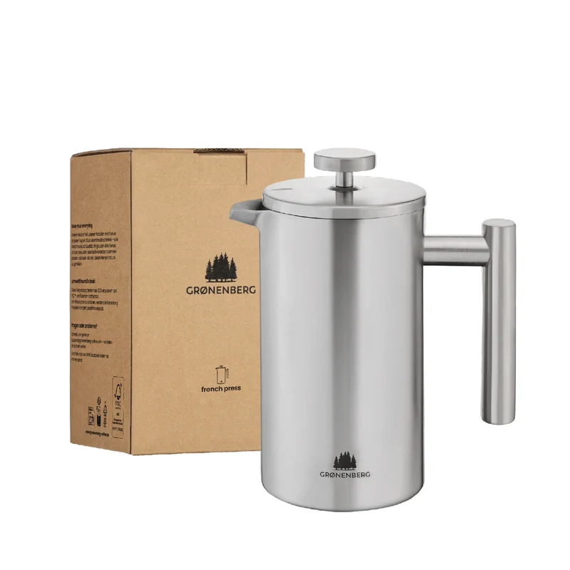 Cafetière à piston en inox - 0.6L