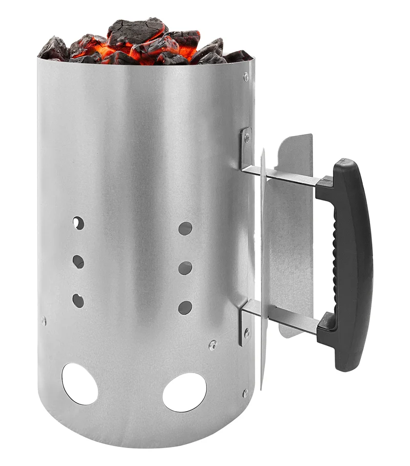 Barbecue Starter Accendino Bbq Compatto A Doppio Manico Resistente Alte Temperature In Acciaio Il Gruppone