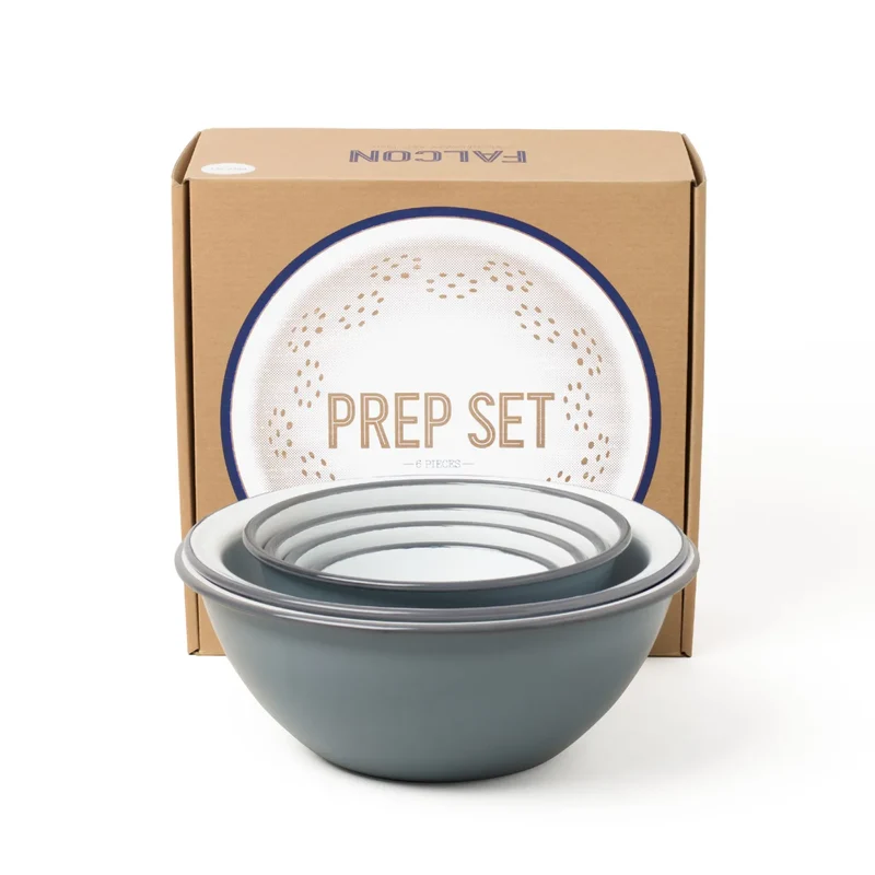 Set de préparation émaillé - Gris