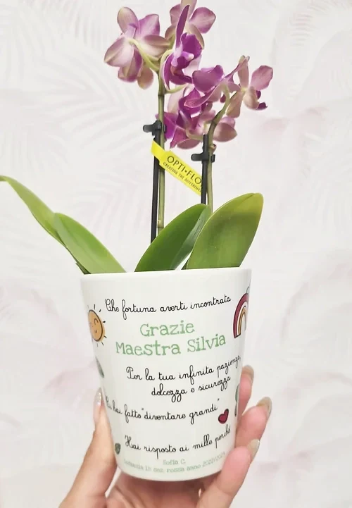 Vaso per Maestra in ceramica Personalizzato