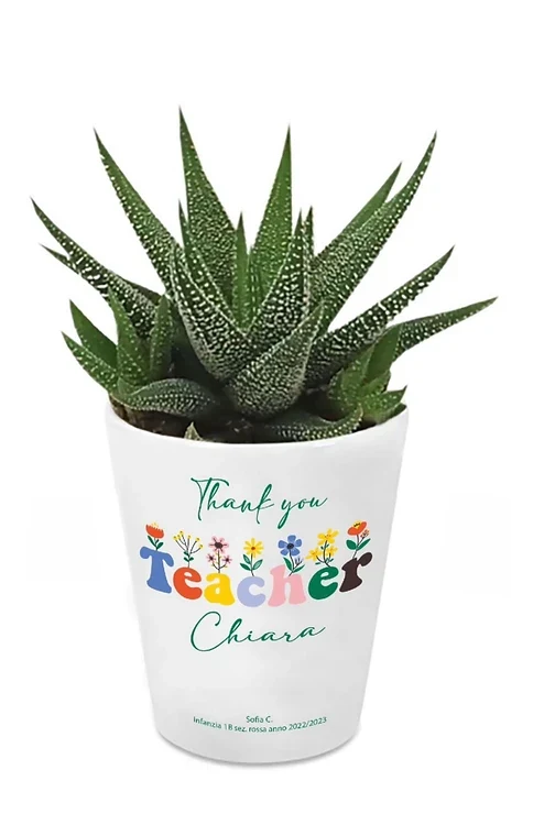 Vaso per Maestra in ceramica Personalizzato