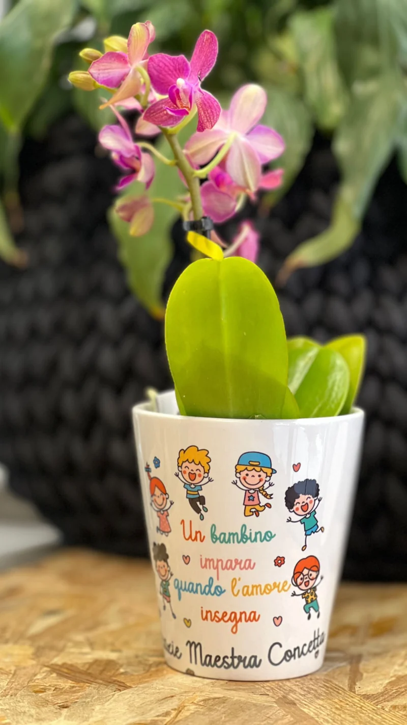 Vaso per Maestra in ceramica Personalizzato