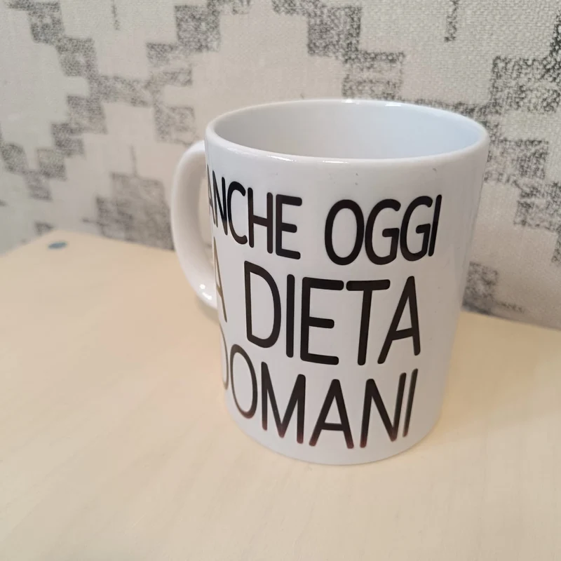 Tazza in ceramica dieta