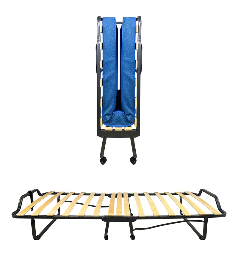 Brandina Ortopedica Pieghevole Con Materasso Rete A Doghe Rotelle Letto 80x200Cm Il Gruppone