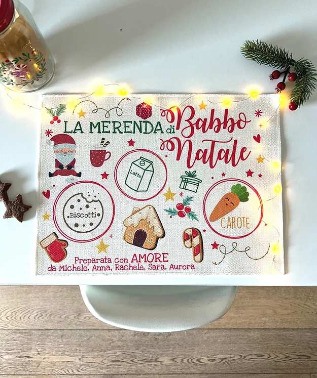 Tovaglietta in Canvas per Babbo Natale