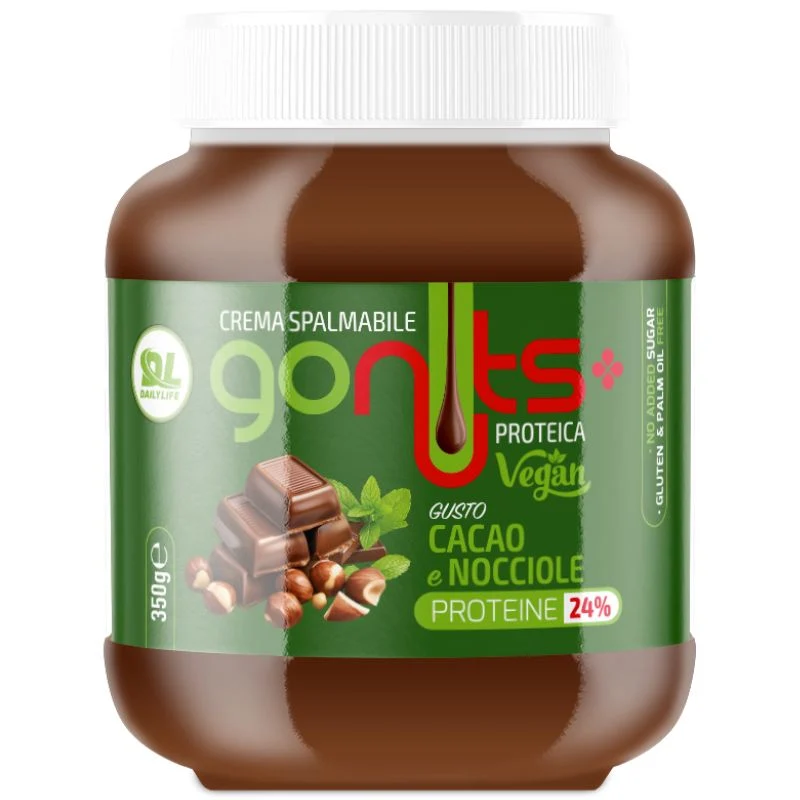 Daily Life Gonuts Crema Vegan Gusto Cacao E Nocciole 350 Grammi
