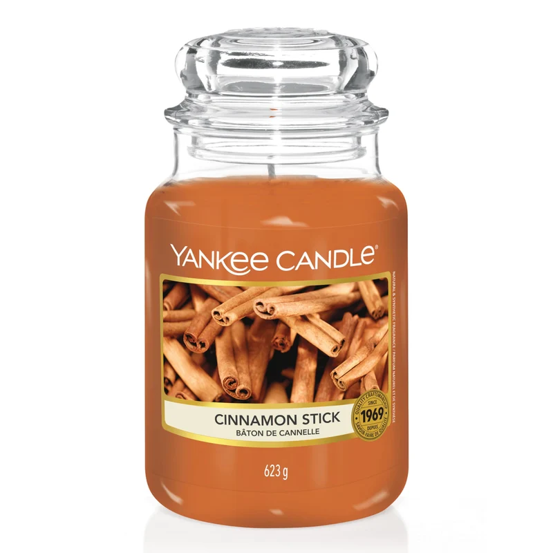 Yankee Candle Candela Profumata In Giara Grande | Bastoncino Di Cannella | Durata Fino A 150 Ore | Cinnamon Stick, Candele in Giara Grande