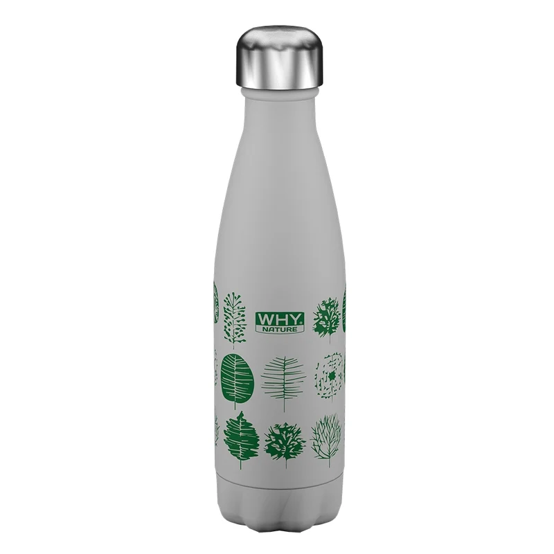 Why Nature Bottiglia Termica Grigio Da 500 Ml