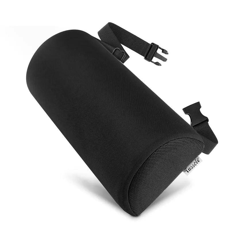 Tusscle Cuscino Lombare per Sedia da Ufficio per Auto, Cuscino di Supporto Lombare a Forma di D per un Fastidioso Sollievo Dalla Parte Bassa Della Schiena, Aiuta a Correggere la Postura Seduta