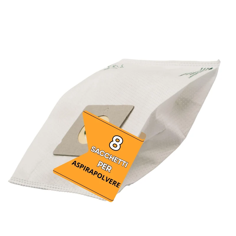 8 Sacchetti Aspirapolvere Rowenta Compatibili - Sacchetti per Aspirapolvere Rowenta in TNT con Filtrazione Avanzata - Modello RW19 TNT