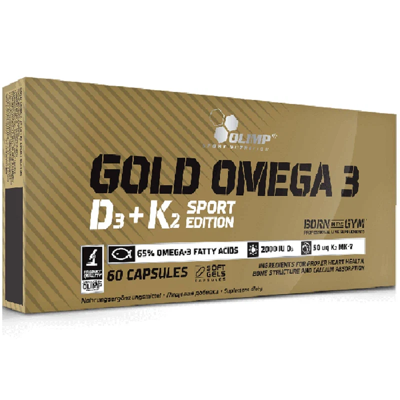 OLIMP GOLD OMEGA 3 D3 + K2 SPORT EDITION 60 CAPSULE