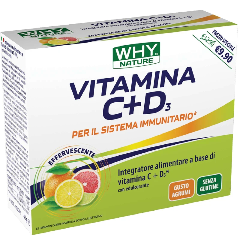 WHY NATURE VITAMINA C+D3 DA 14 BUSTINE